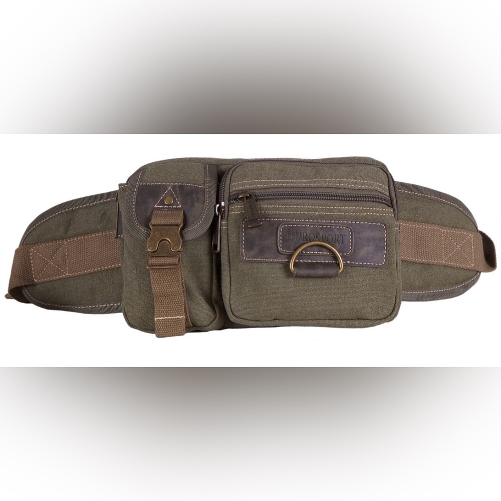 Eurosport Funny Pack Canvas 9" x 5.5" x 2" Olive B501 New